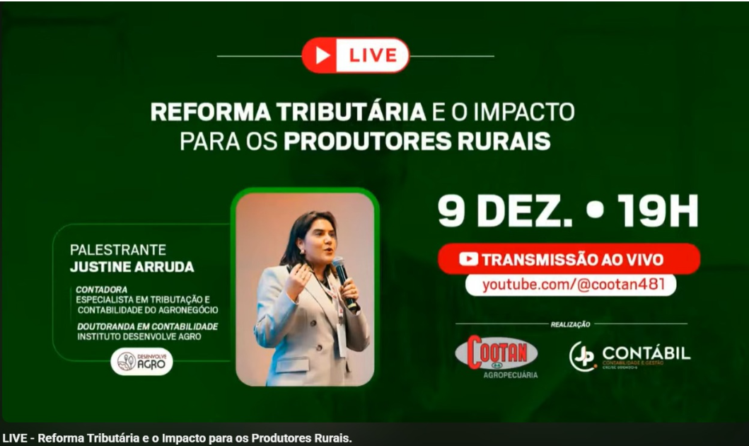 Live Reforma Tributária - Produtor Rural - 09/12/2025