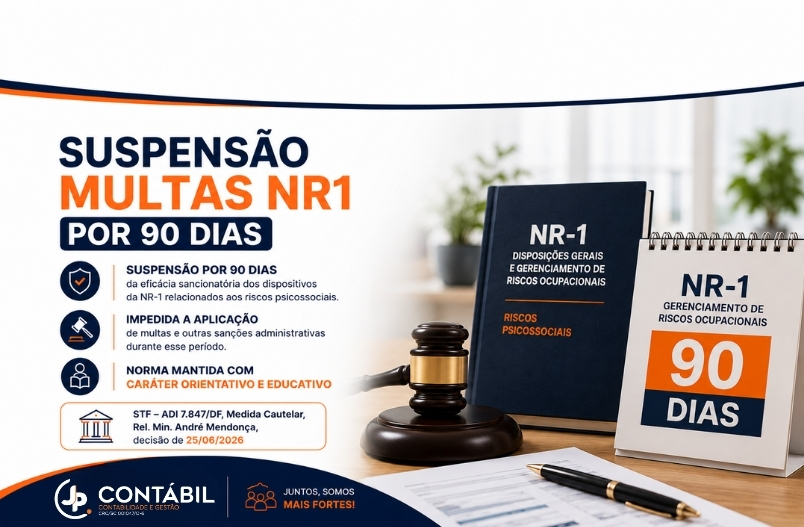 SUSPENSÃO DE MULTAS NR1 - 90 DIAS 